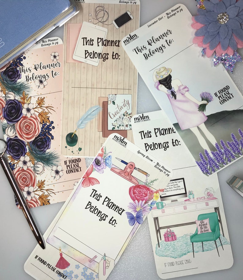 Full Page Sticker This Planner Belongs to | Etsy