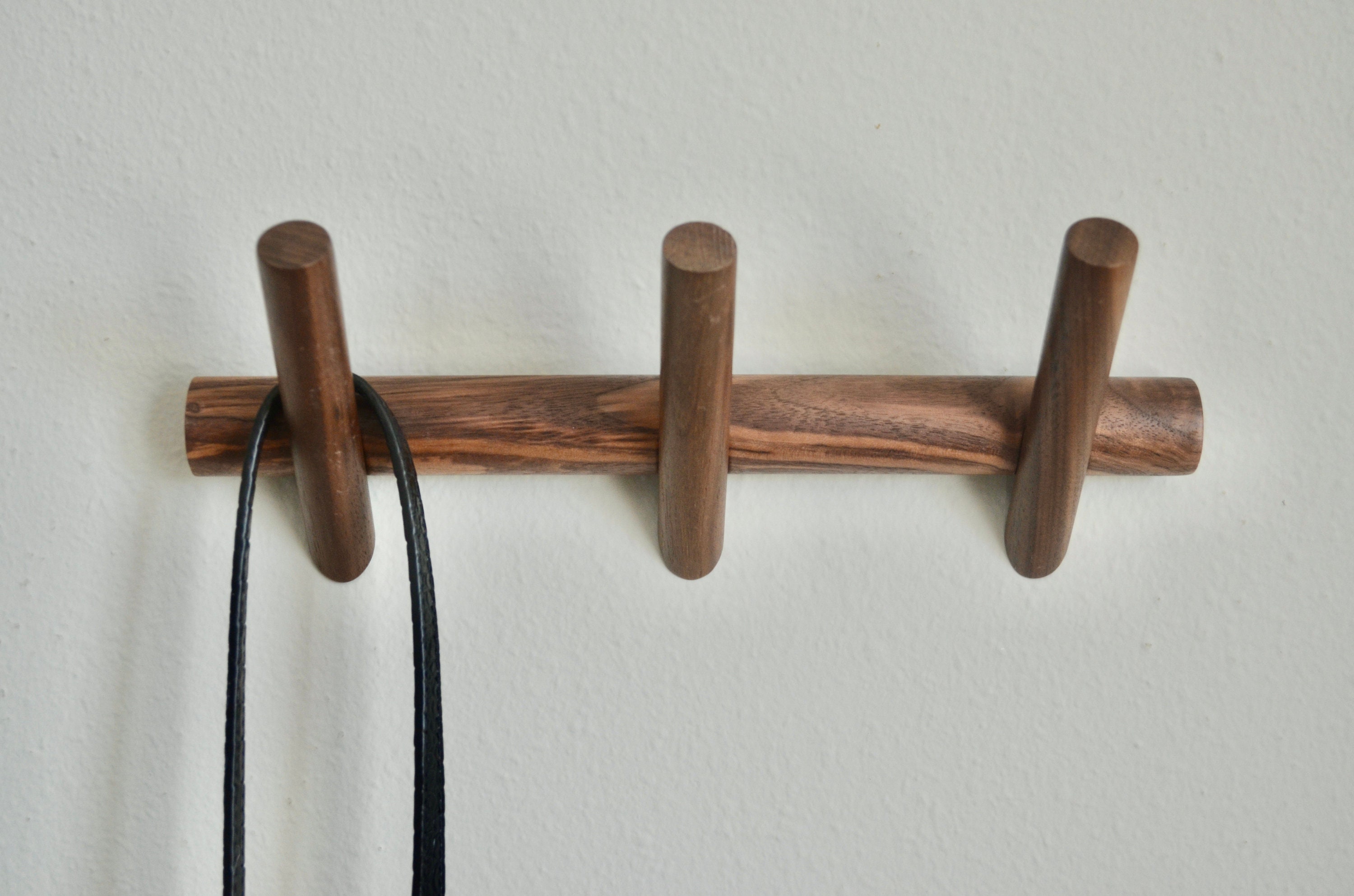 Wooden Coat Hook Wall Mounted, Single Organizer Hat Rack, Vintage Hang –  Modern Home by Bellver