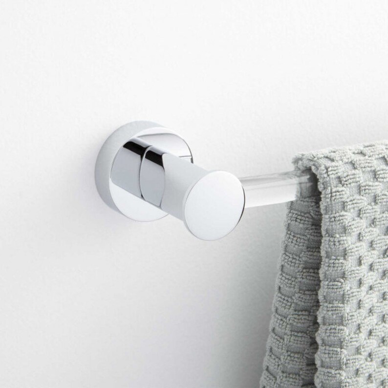 Modern Acrylic Lucite Towel Bar Towel Rod Towel Holder Etsy