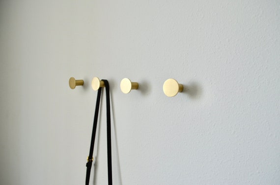Buy Modern Brass Round Wall Hook, Modern Brass Hooks for Bathroom