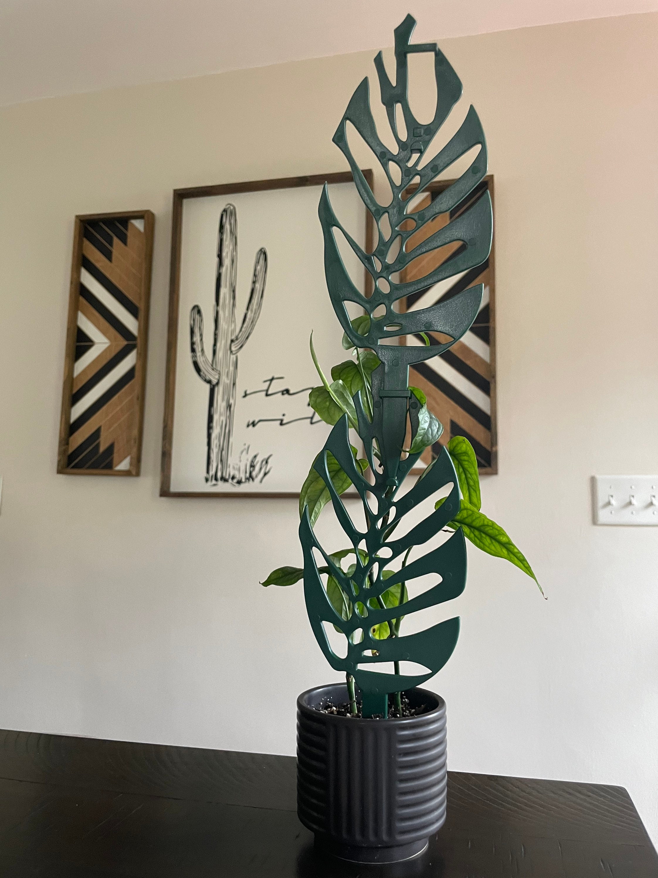Monstera Plant Trellis Leaf Trellis Stackable Plant Support Etsy