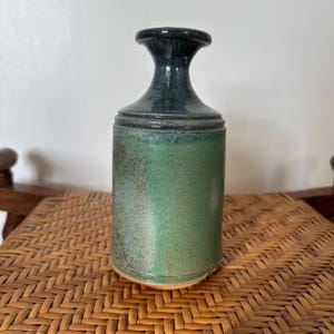 Earthy Blue & Green Studio Art Pottery Vase | Artist-Made Ceramic | Home Decor | Gift Vase