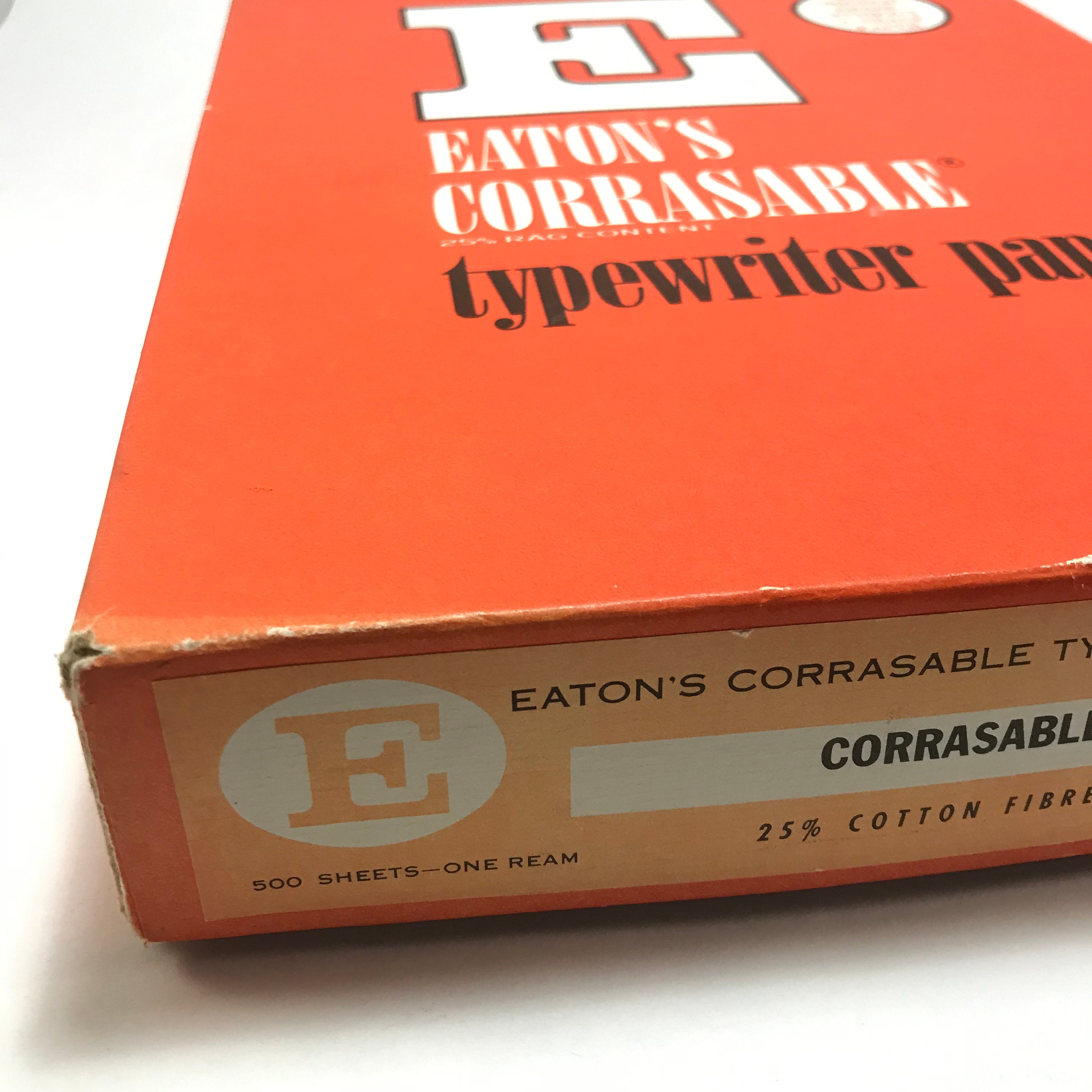 Eaton's Corrasable Typewriter Paper. Onion Skin. 90 Sheets in Original  Packaging. 25% Rag. 8-1/2 X 11. Vintage Office Supply. Art. 