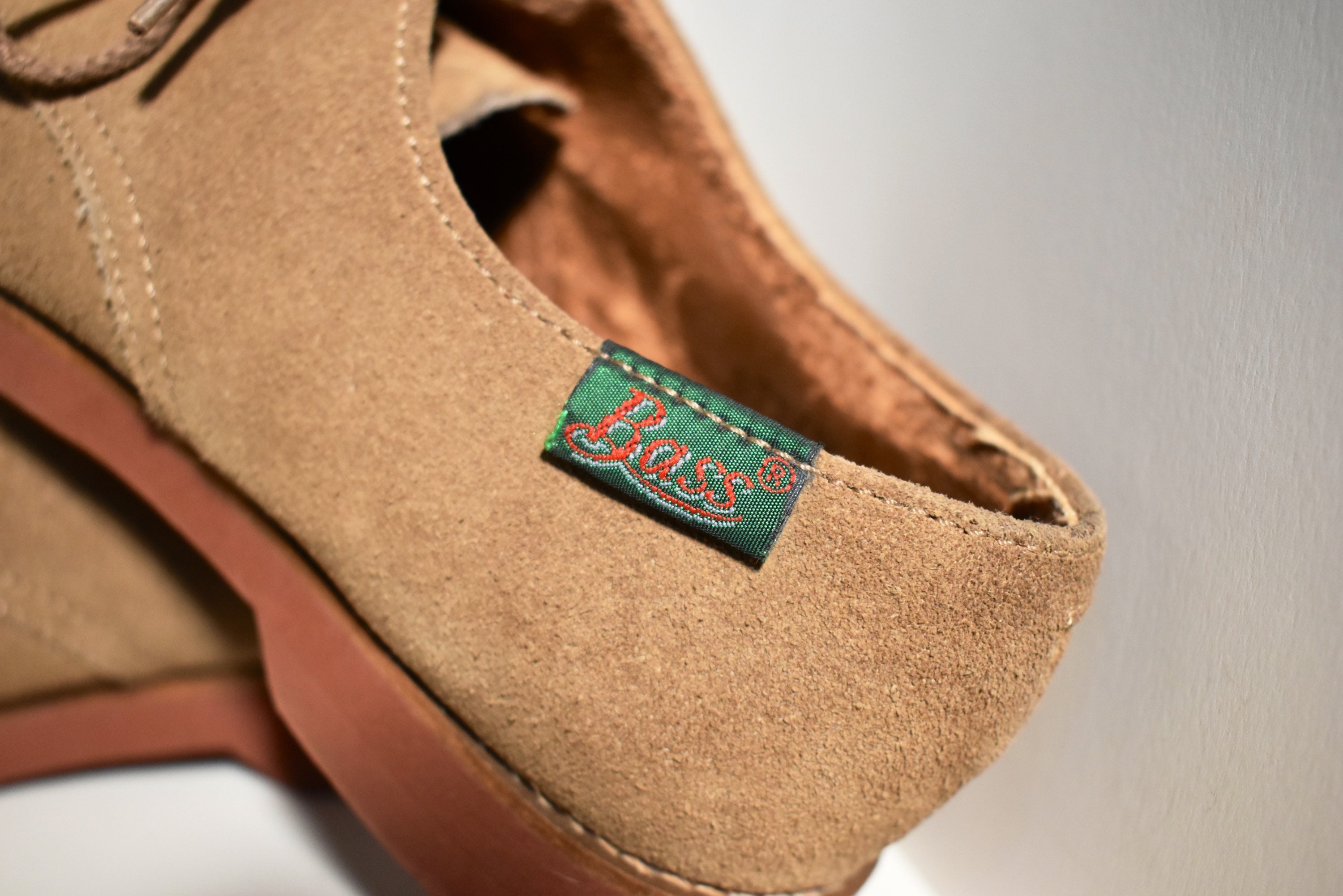 bass suede oxfords