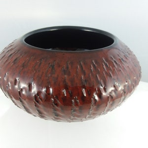 Beautiful Dark Red Textured Pot