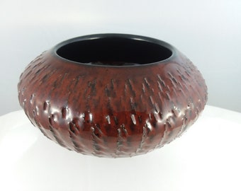 Beautiful Dark Red Textured Pot