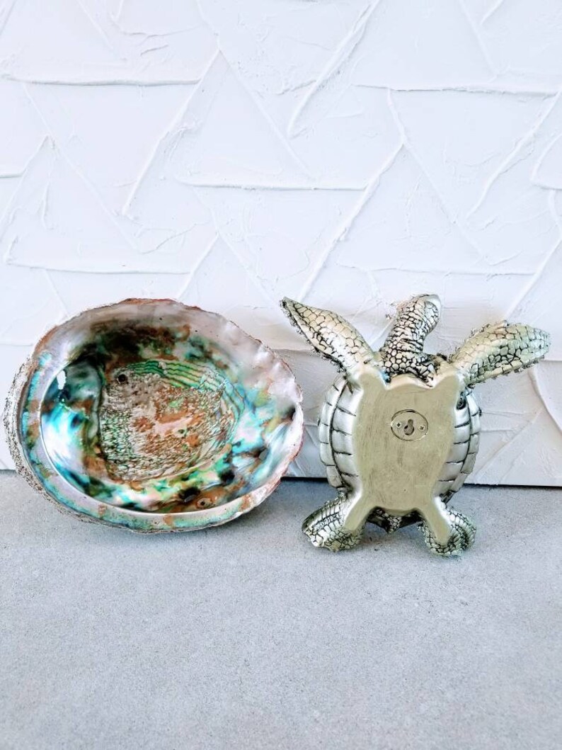 Set of 2 XL Crystal Embellished Sea Turtle With Crown and Etsy