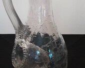 An iridescent baccarat crystal ice cream broc. 19th century.
