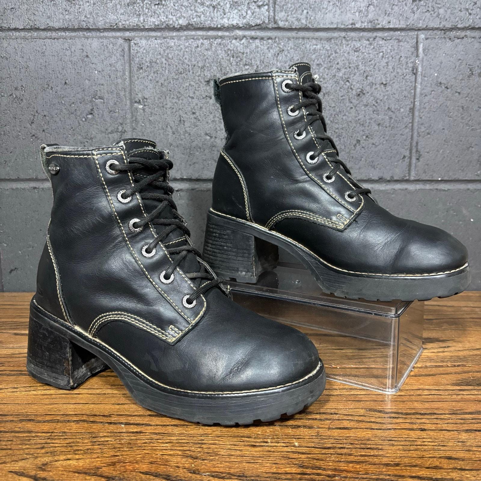 Y2k Platform Chunky Lace up Boots - Etsy