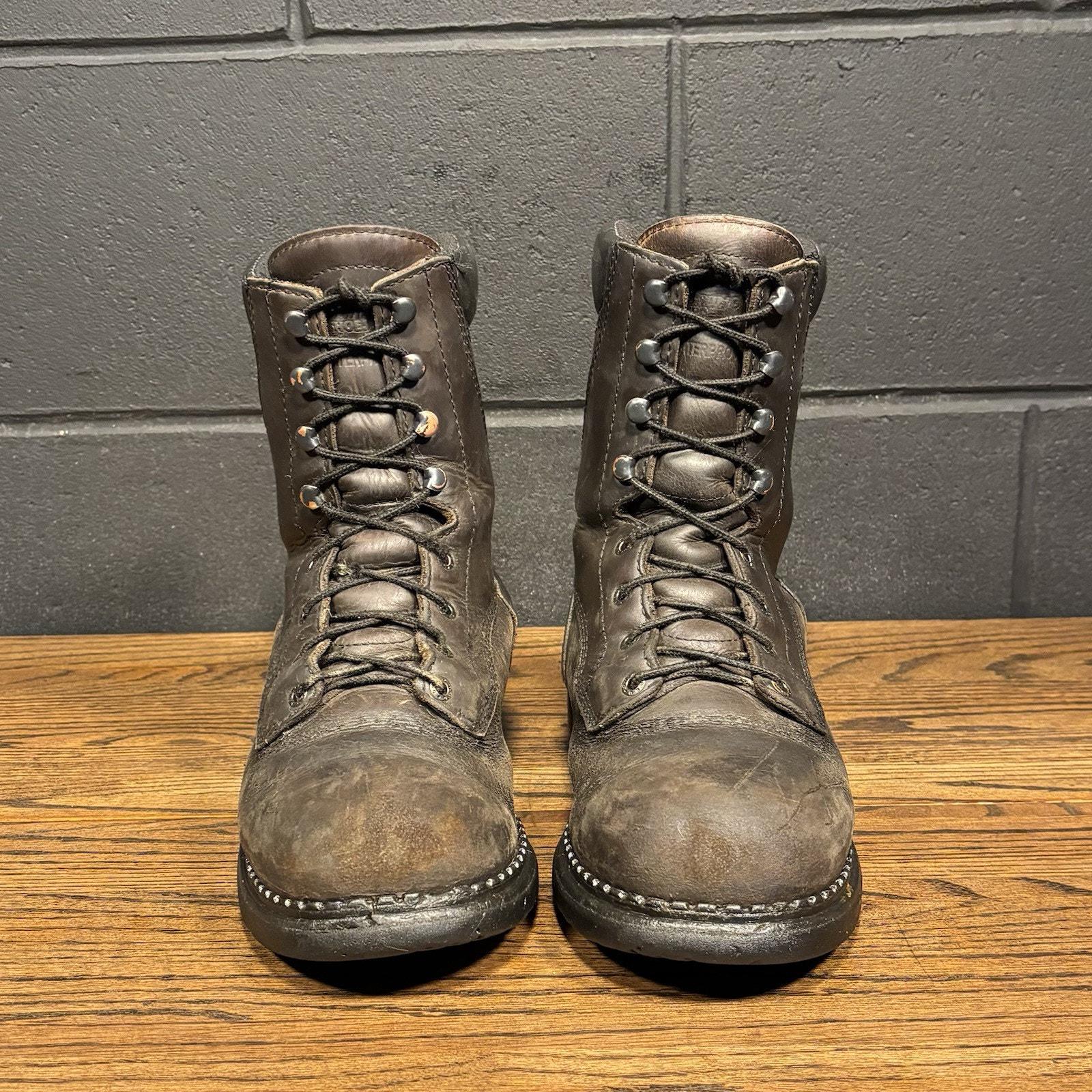 Vintage Red Wing 1411 Brown Leather Work Boots, Men