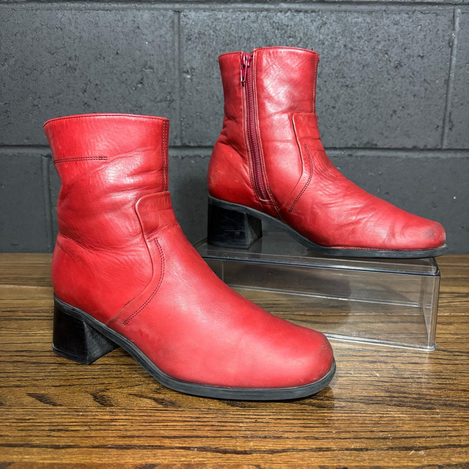 Y2k Red Boots - Etsy