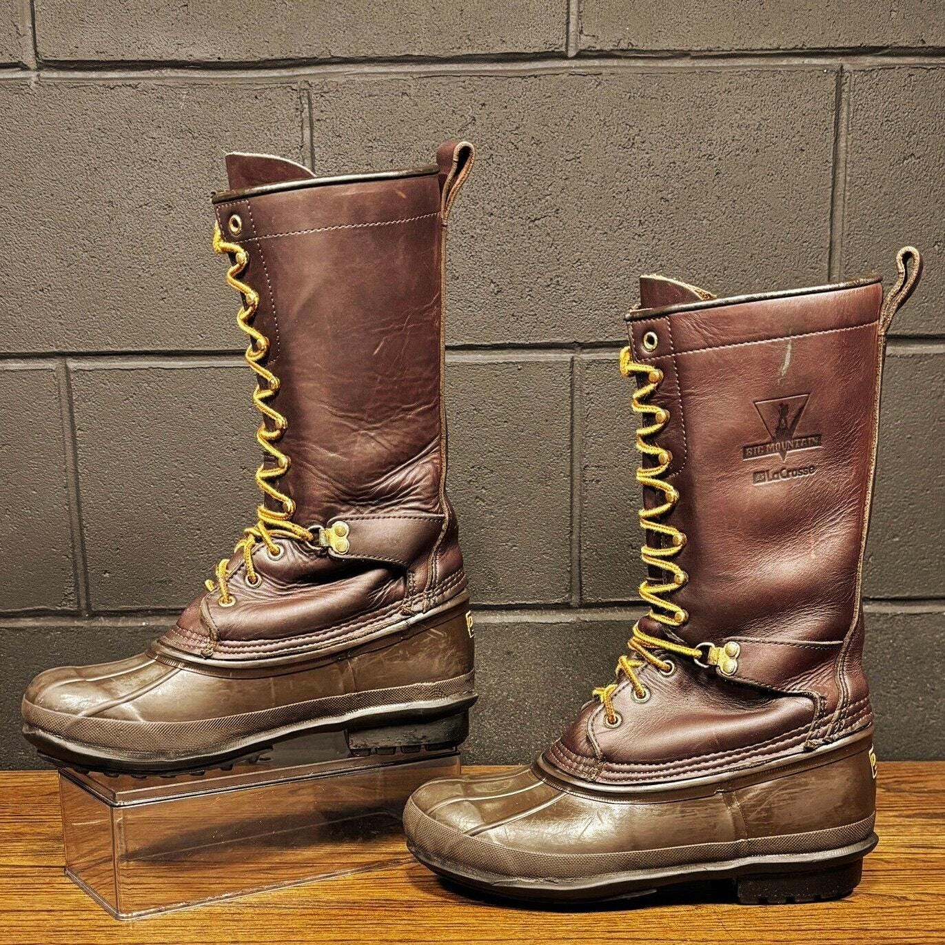 ★La Crosse ラクロス　状態良好　80s　USA製　スノーブーツ　size 9　アメリカ買付★検 ビンテージ 70s 90s シューズ ビーン ガム ソレル USA製 ビンテージ LaCrosse/ラクロス サイズ14 32.0程度 高級