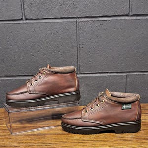 Platform Brown Boots 90s - Etsy display picture 1