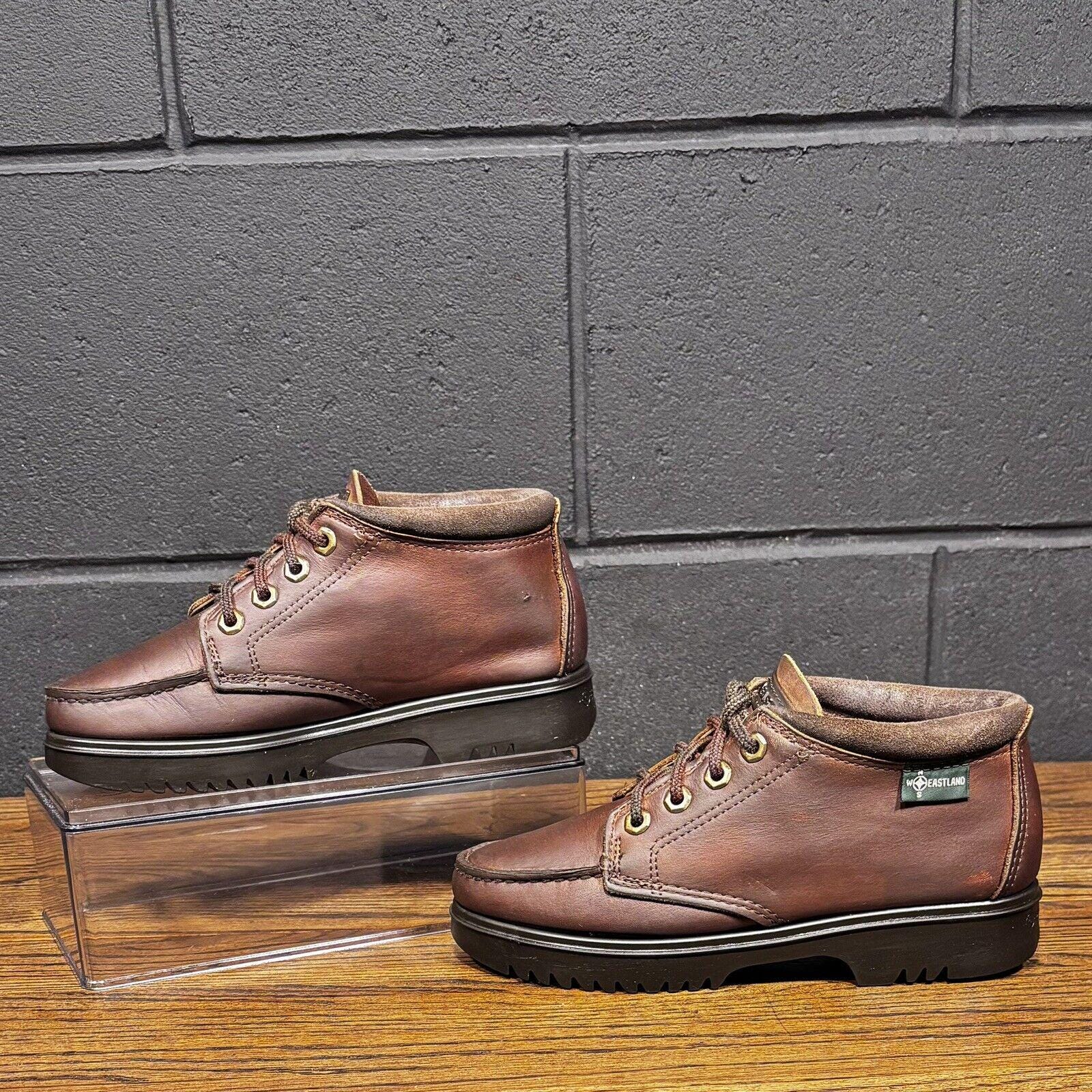 Vintage Eastland Boots Men\'s 11 D‎ Brown Leather Ankle Boot Lace Up Casual Vintage Eastland Brown Leather Ankle Boots: Men main image 2