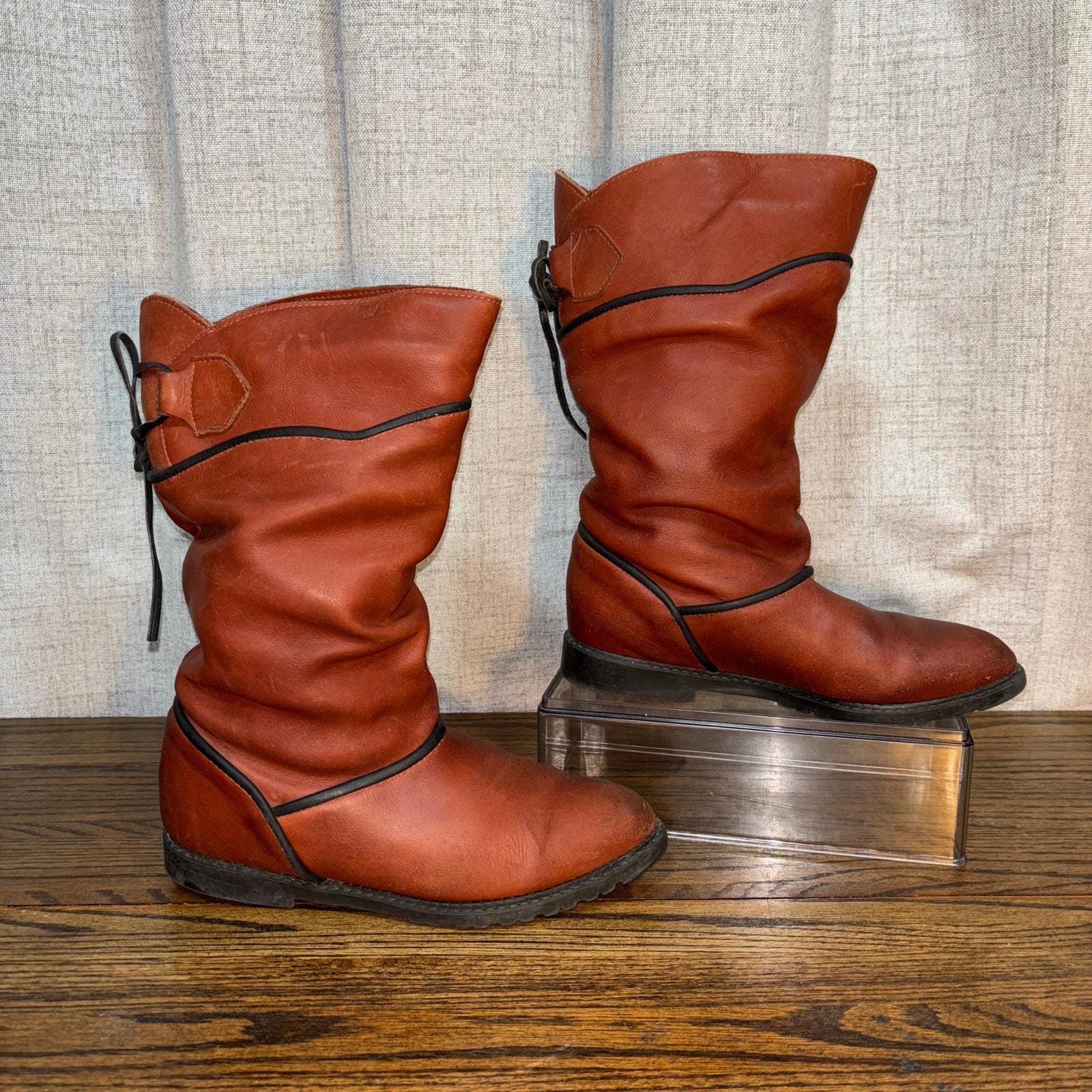 Sorel Premium Kaufman Boots Brown Insulated Rubber Winter LaceUp WOS 9 Sorel KAUFMAN Steel Shank Lined Winter Boots Made in USA  main image 2