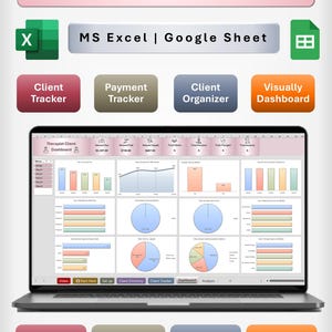 セラピストクライアントトラッカーExcel＆Googleスプレッドシートセラピープランナーメモ、マッサージ、メンタルヘルス、リハビリ専門家