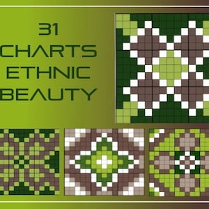 Fair isle knitting patterns. Ethnic beauty.