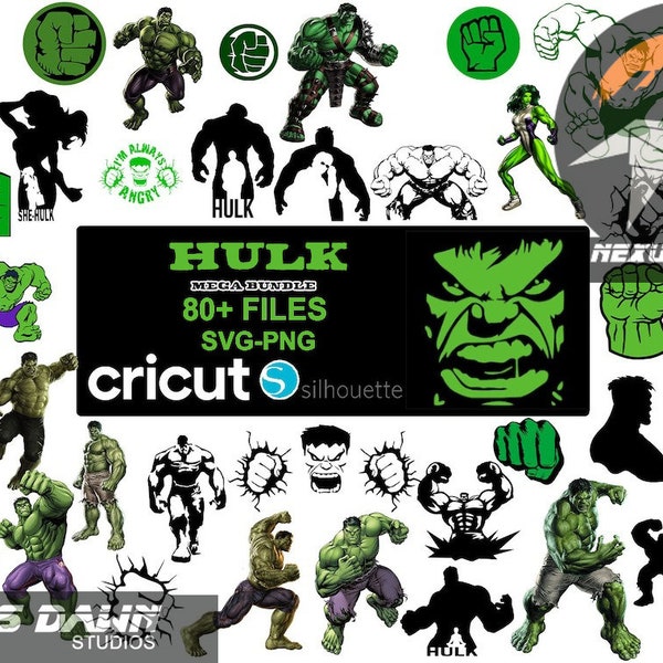 Hulk Mega Bundle Svg, Hulk png, Hulk clipart, Hulk svg for cricut, Digital Files, Instant Download