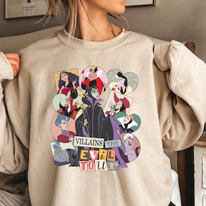 Villains Evil Tour Shirt, Vintage Disney Shirt, Disney Evil Queens Tee, Retro Disney Villains Tee