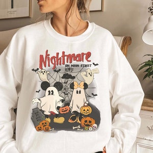 Disney Halloween Nightmare Shirt, Mickey Minnie Halloween Shirt, Nightmare On The Main Street, Disney Halloween Shirt
