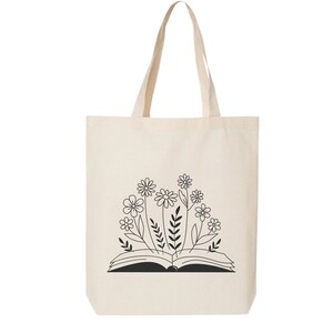 canvas book tote