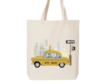 New York Tote Bag, New Yorker, New York Gift, Gift For Her, Grocery Bag, Cotton Tote Bag,  Nyc Tote Bag, New Yorker Magazine, New York Gifts