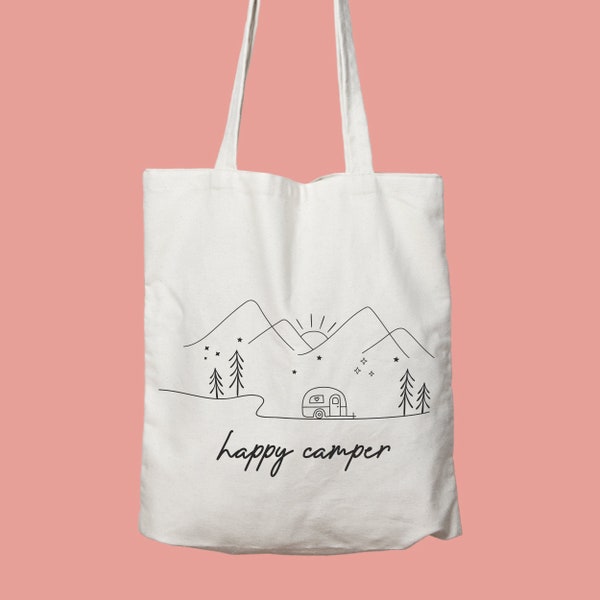 Happy Camper Tote Etsy