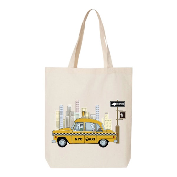 New York Tote Bag, New Yorker, New York Gift, Gift For Her, Grocery Bag, Cotton Tote Bag,  Nyc Tote Bag, New Yorker Magazine, New York Gifts