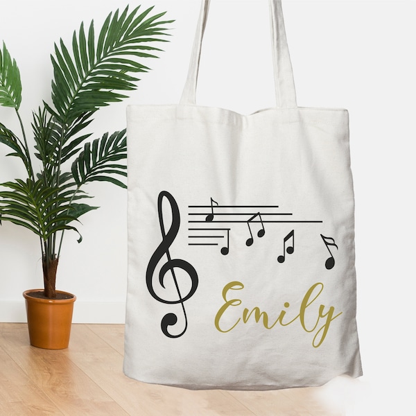 Music Tote Bag, Personalized Tote bag, Musician Gift, Piano Book Tote, Music Bag, Piano Bag, Piano Bag, Trendy Tote Bag, Aesthetic Tote Bag