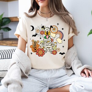 Retro Cartoon Disney Pluto T-Shirt, Unisex image 7