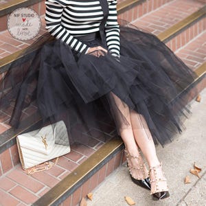 Tulle Midi Skirt, Bridesmaid tulle skirt, Mommy and me skirts, family skirts, Tutu Skirt, Tutu skirt for bridesmaid, Bridal Shower