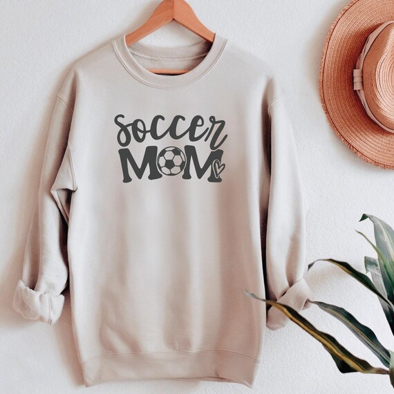Soccer Mom Gift Sweatshirt: Buttery Soft Comfort - Durable Stitching, Casual Sideline Wear, Unisex S-XL