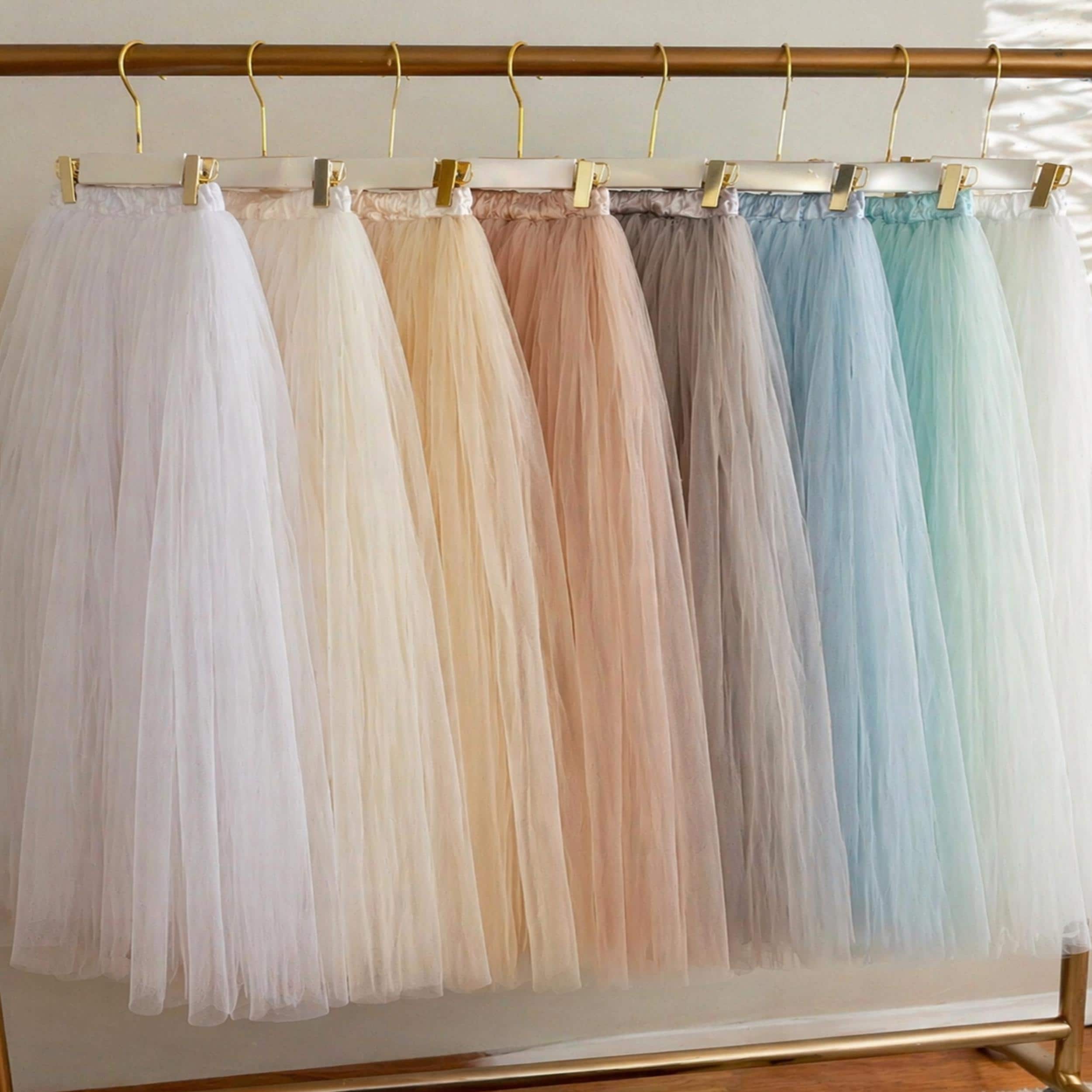 Adult Tulle Skirt, Floor Length, Custom Color, Satin Waistband, Wedding ...