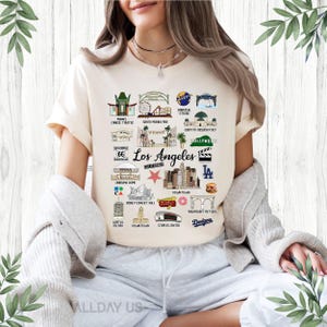 Los Angeles California Wahrzeichen weiches Unisex T-Shirt