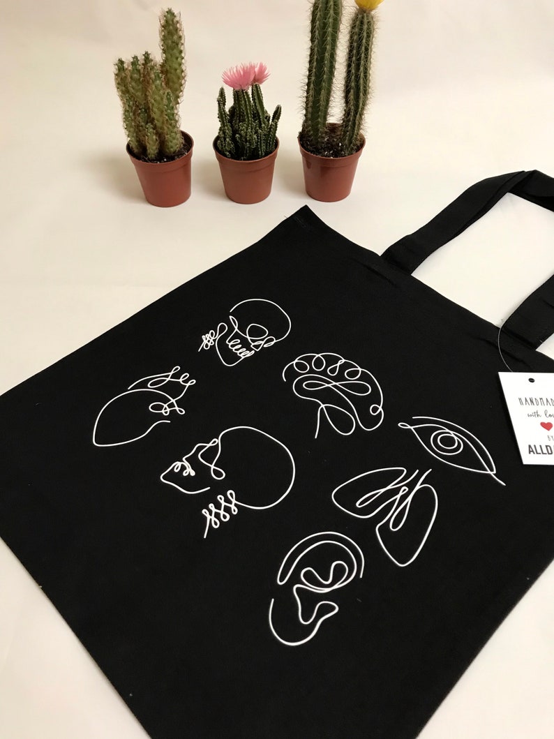Human Anatomy Tote Bag Friendly Bag Shopping Bag Canvas Etsy