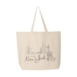 New York Tote Bag, Friendly Bag, Shopping Bag, New York Gift, Gift For Her, Trendy Tote Bag, Cotton Tote Bag, Tote Bag Aesthetic, Tote Bags