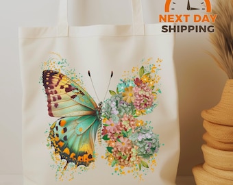 Schmetterling Baumwolltasche: Umweltfreundliches Geschenk