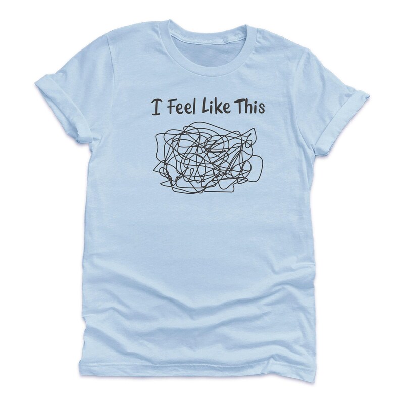 Funny Graphic Hoodie - "I Feel Like This" Soft Cotton Blend Sweatshirt image 7
