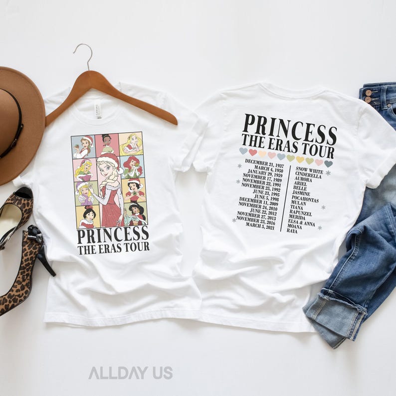 Princess Eras Tour Nostalgic Tribute-tröja - Disney-familjetröja, smörmjuk bomull, klassisk passform - unisex småbarn till vuxen bild 6