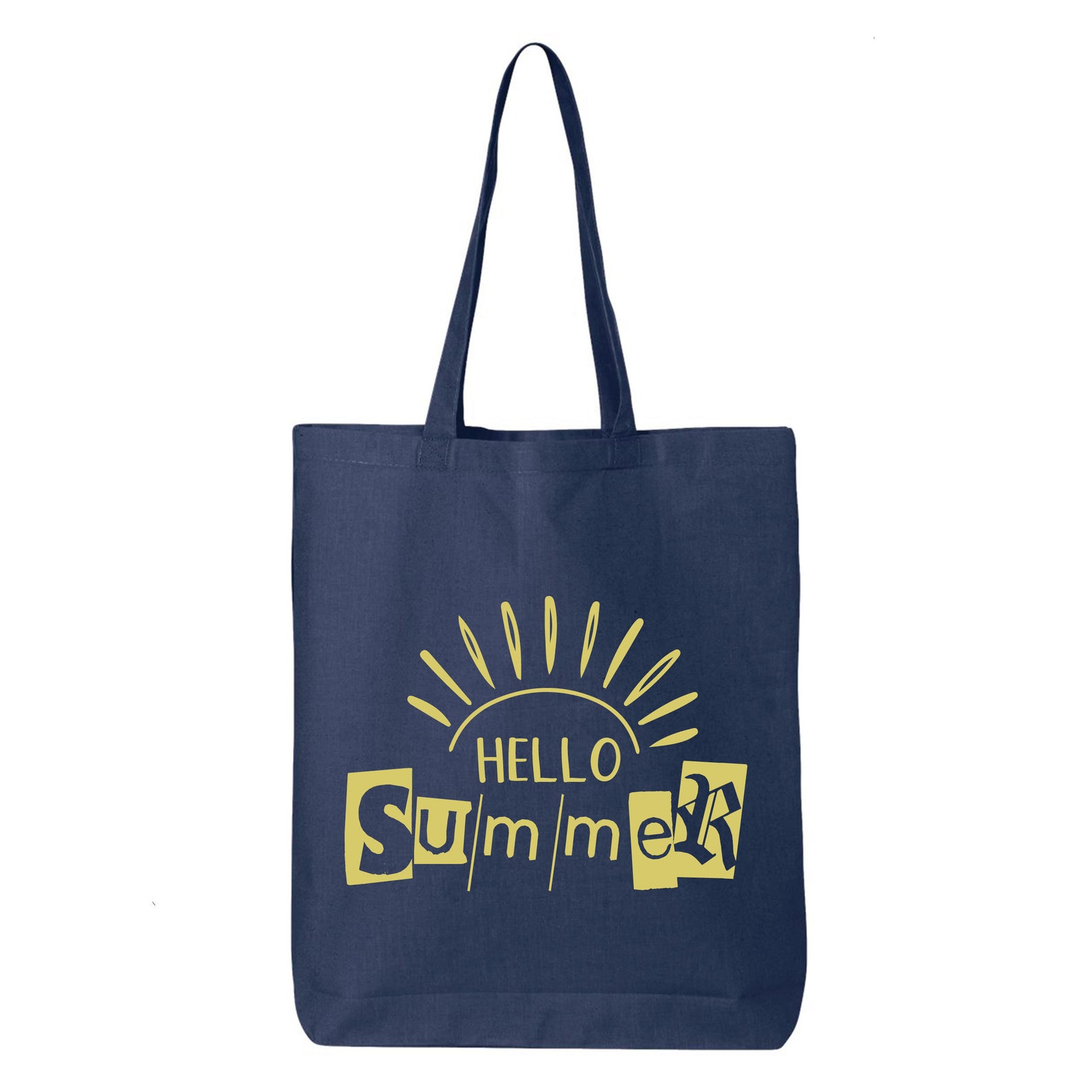 Hello Summer Tote Bag Summer Vibes Tote Bag Friendly Bag Etsy
