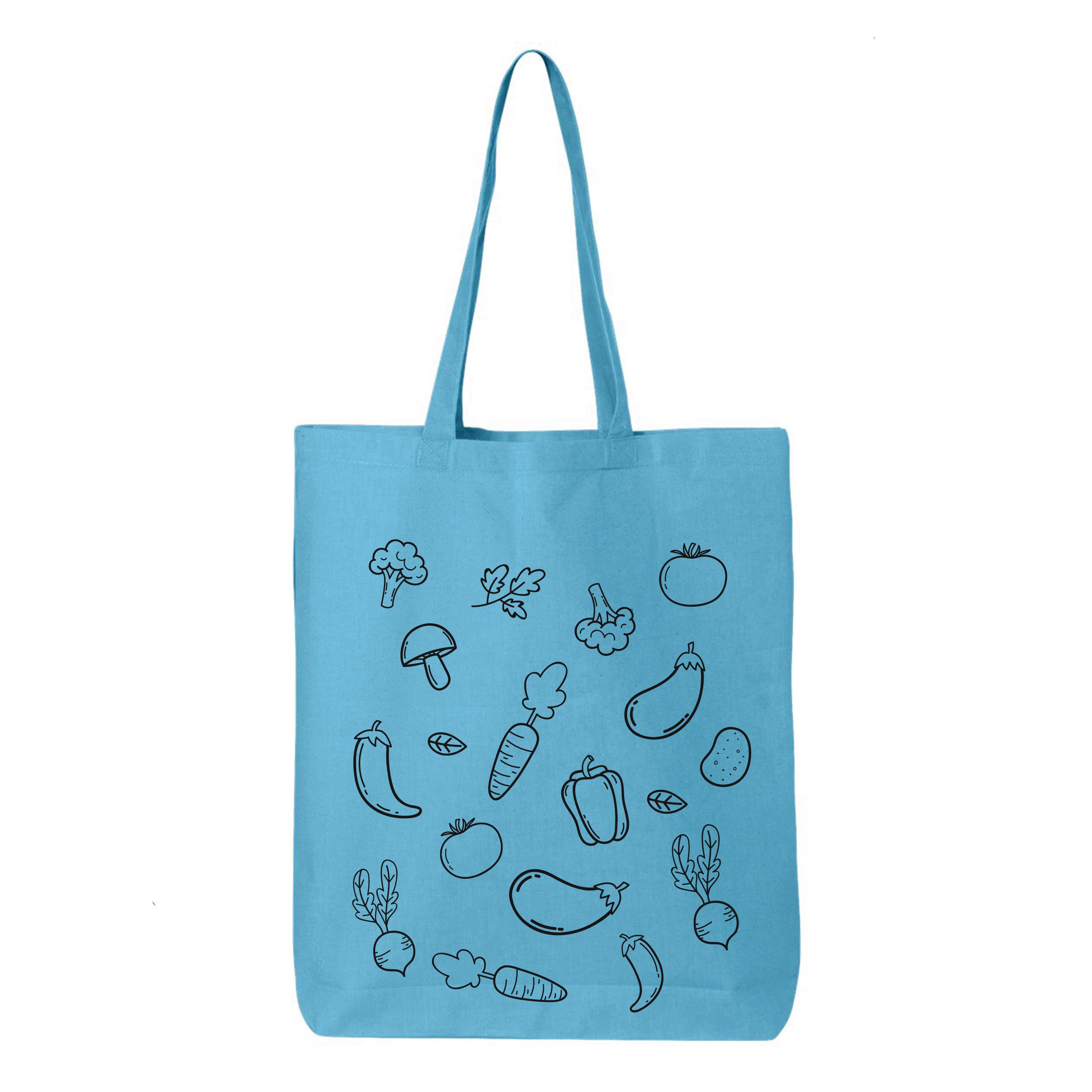 Veggie Tote Bag Eco-Friendly Bag Shopping Bag Vegetable | Etsy
