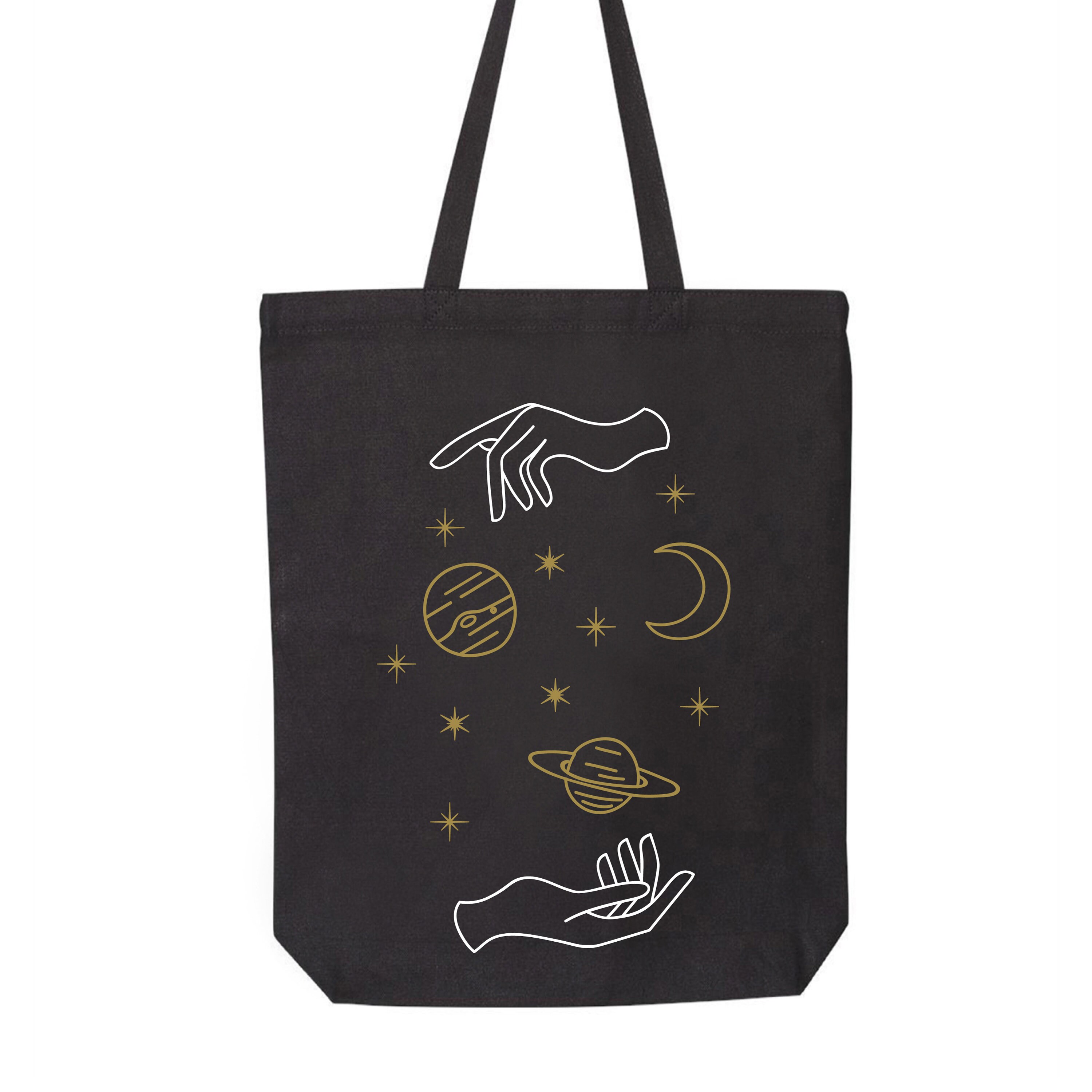 Space Galaxy Moon Tote Bag Science Tote Bag Stars Tote Bag Etsy