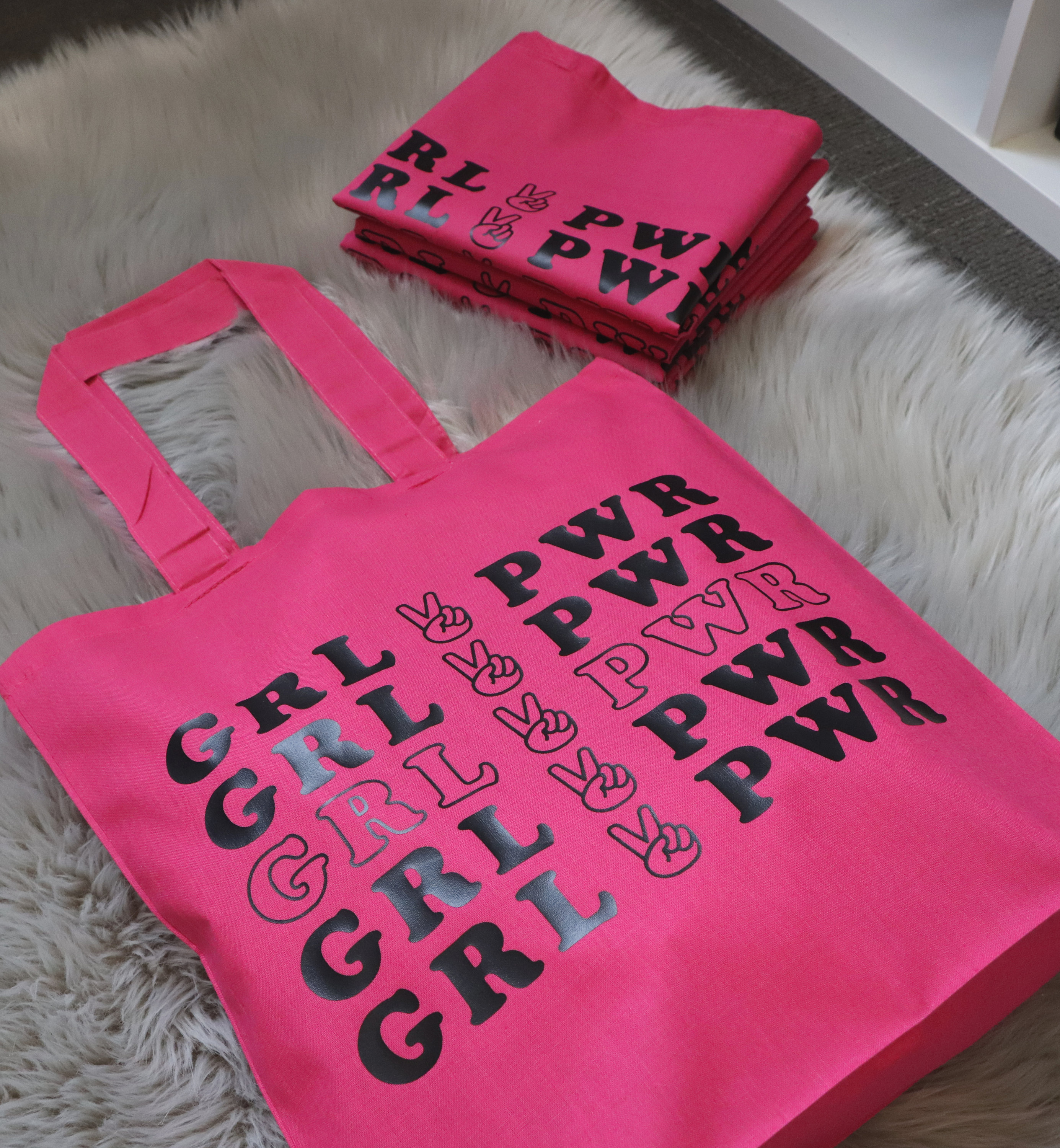 Girl Power Cotton Tote Bag GRL PWR Feminist Tote Friendly Etsy UK