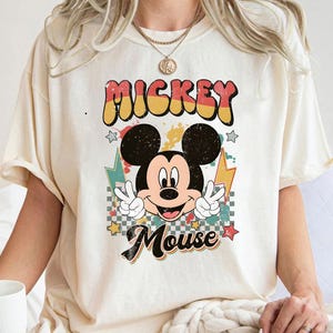 Mickey Shirt Vintage: 1928 Mickey Pose Tee, Retro Disney Fan Apparel | Cotton Blend, Unisex Fit | Soft Texture, Made In USA