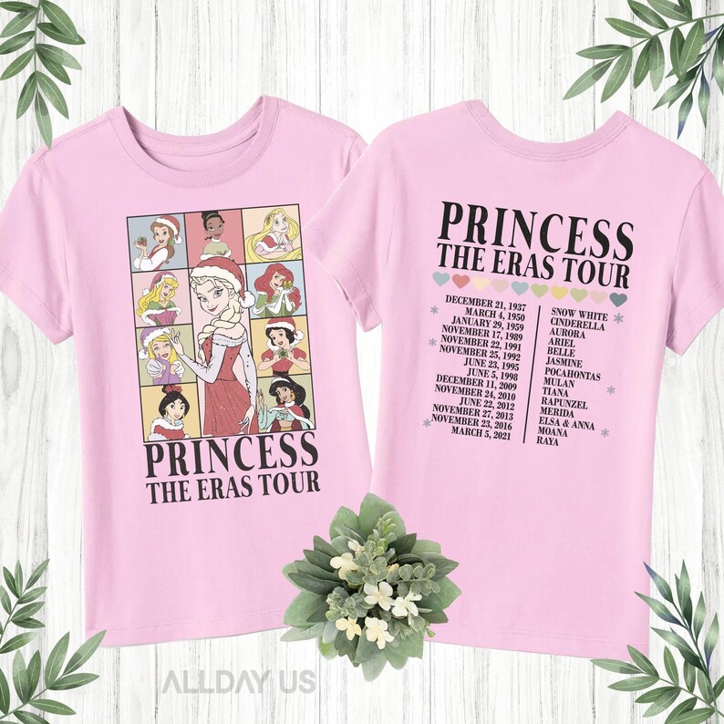 Princess Eras Tour Nostalgic Tribute-tröja - Disney-familjetröja, smörmjuk bomull, klassisk passform - unisex småbarn till vuxen bild 2