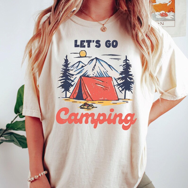 Camping Graphic Tee: Unisex Soft Cotton, Eco Friendly Shirt image 2