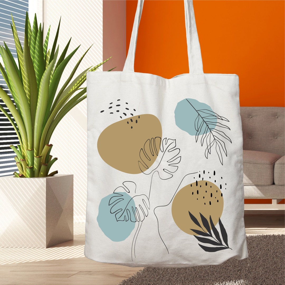 MARIGOLD LINE ART TOTE BAG