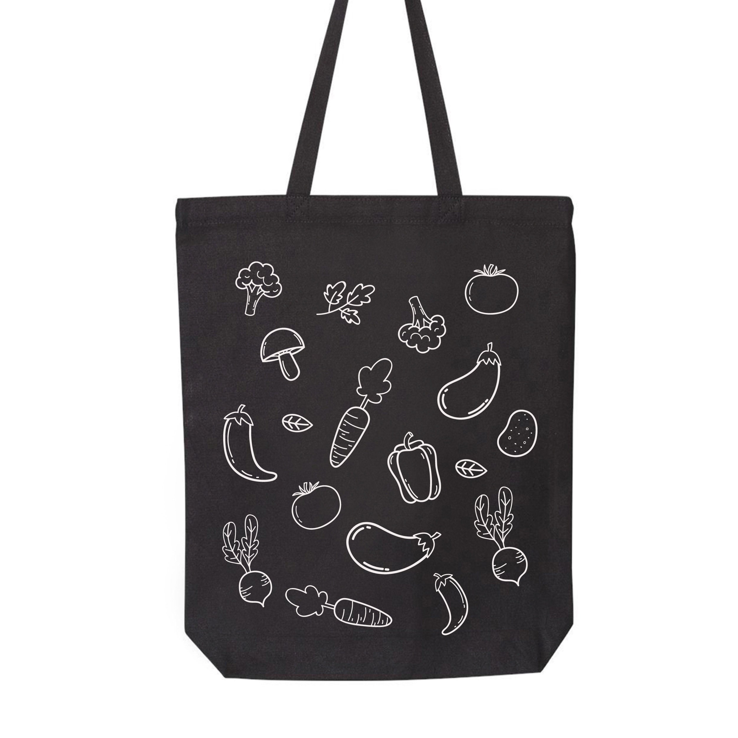 Veggie Tote Bag Eco-Friendly Bag Shopping Bag Vegetable | Etsy