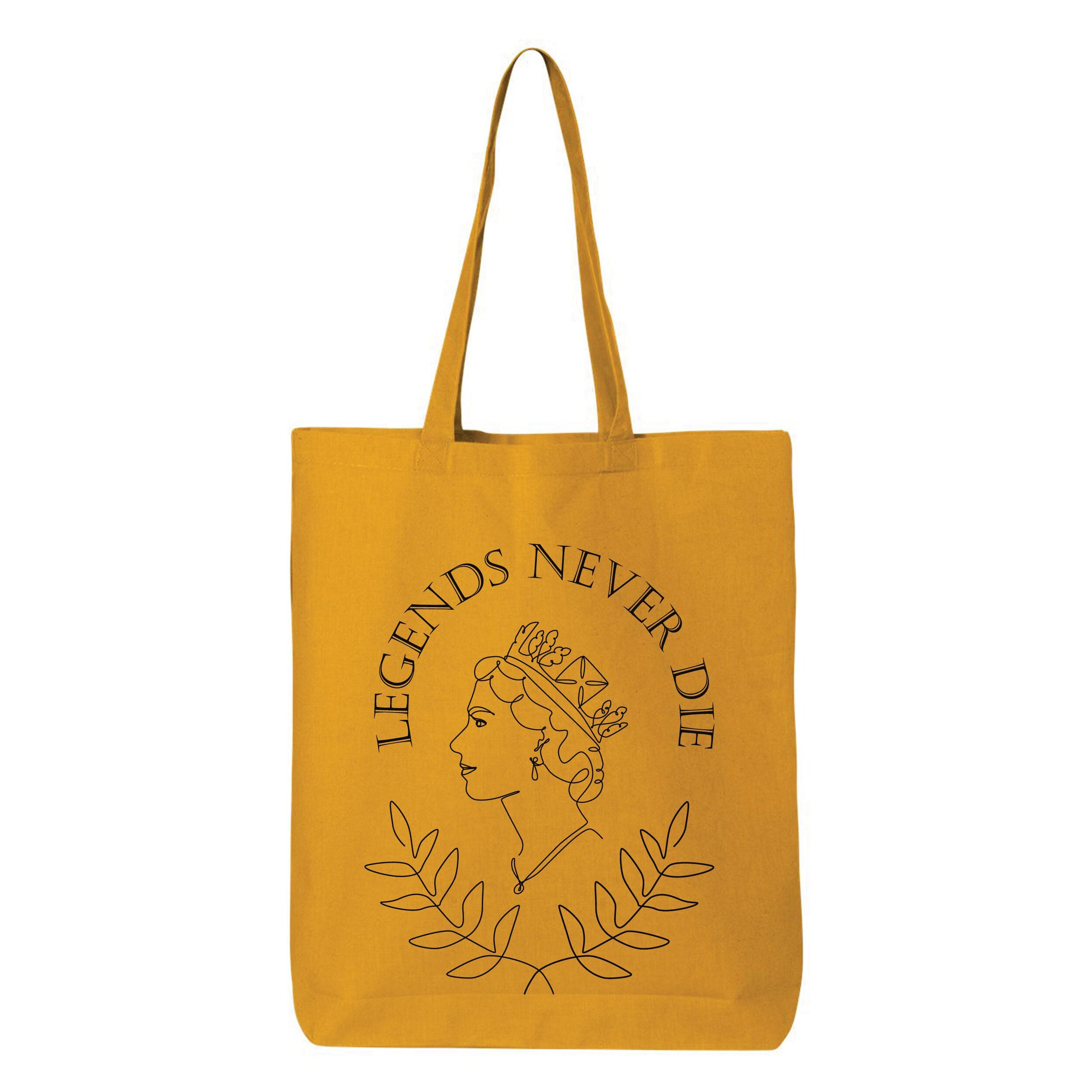 バッグ VTG KH Lthr Co Bag w/ Queen Elizabeth Queen Elizabeth II Tote Bag: Legends Never Die, Royal Family