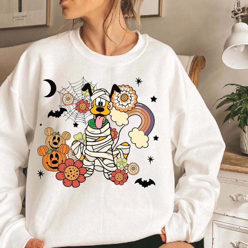 Retro Cartoon Disney Pluto T-Shirt, Unisex image 4